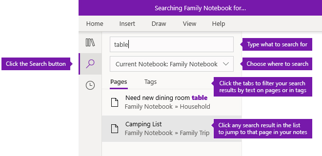 change onenote layout for mac